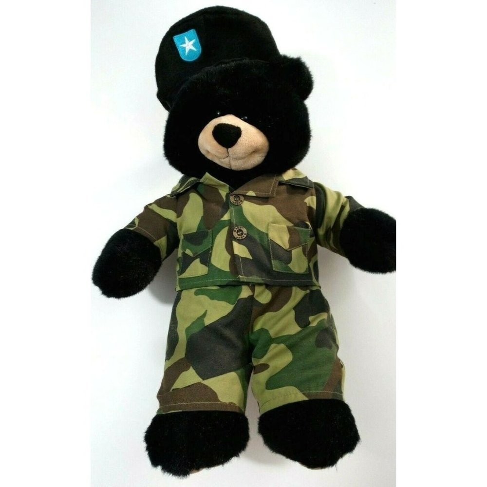Build A Bear Workshop Dimples Retired Bear in Army